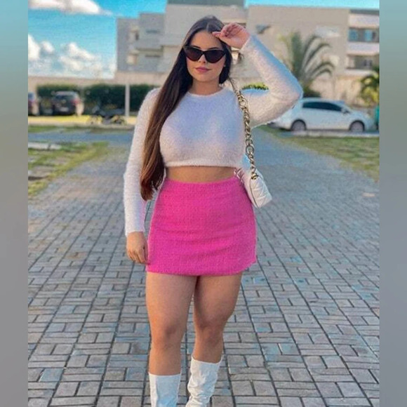 SHEIN-Privé High  Waist Skirt - Picture 8 of 8